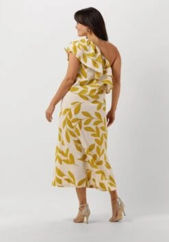 Goldfarbene Second Female Midikleid Uivo One-shoulder Dress -Minus Verkaufsgeschäft 243444 2