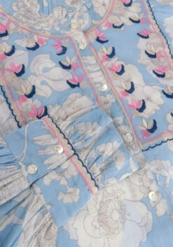 Hellblau Antik Batik Bluse Peony Blouse -Minus Verkaufsgeschäft 243801 6