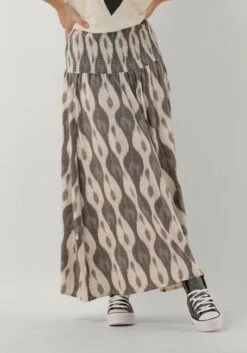Ecru 10days Maxirock Smock Skirt Ikat
