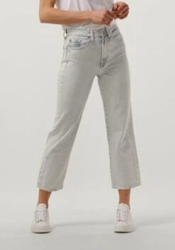 Blaue 7 For All Mankind Straight Leg Jeans Logan Stovepipe Ice Pop