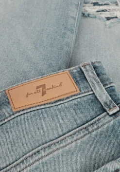 Blaue 7 For All Mankind Straight Leg Jeans Ellie Straight Luxe Vintage Elevated Bespoke -Minus Verkaufsgeschäft 245253 6