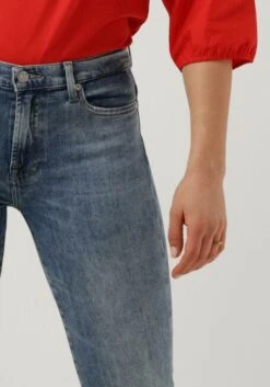 Blaue 7 For All Mankind Skinny Jeans Hw Skinny Slim Illusion Brightness -Minus Verkaufsgeschäft 245258 3