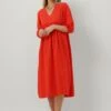 Rote By-bar Midikleid Katy Doppia Dress