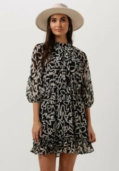 Schwarze Colourful Rebel Minikleid Suze Marker Ruffle Mini Dress