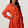 Orangene Colourful Rebel Minikleid Hette Uni Wrap Mini Dress -Minus Verkaufsgeschäft 246257 1
