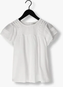Weiße Msch Copenhagen Bluse Mschmossie Ss Top -Minus Verkaufsgeschäft 246958 5