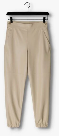 Beige Vanilia Hose Faux Leather Side Zip -Minus Verkaufsgeschäft 249151 5
