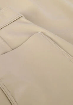 Beige Vanilia Hose Faux Leather Side Zip -Minus Verkaufsgeschäft 249151 6