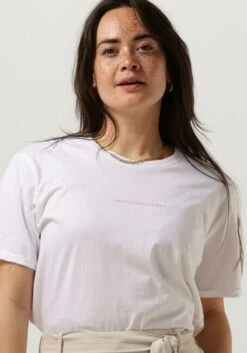 Weiße Msch Copenhagen T-shirt Terina Organic Small Logo Tee -Minus Verkaufsgeschäft 249573 3