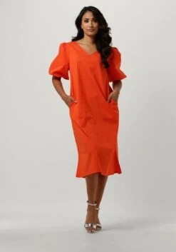 Orangene Ydence Midikleid Dress Juul