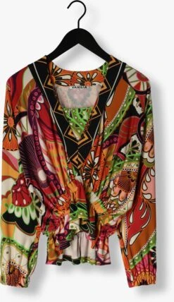 Mehrfarbige/bunte Vanilia T-shirt Printed Fun Batsleeve -Minus Verkaufsgeschäft 250607 5