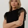Schwarze Twinset Milano T-shirt 11365767-cpc -Minus Verkaufsgeschäft 250738 1
