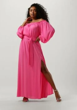 Fuchsie Access Maxikleid Off-the-shoulders Maxi Dress