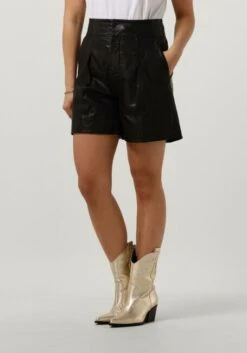 Schwarze My Essential Wardrobe Kurze Hose 12 The Leather Shorts