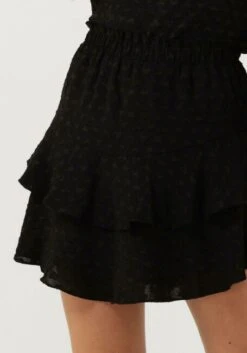 Schwarze Refined Department Minirock Viv Woven Ruffle Skirt -Minus Verkaufsgeschäft 252066 3