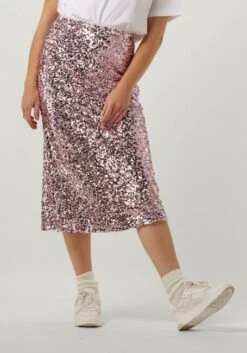 Rosane Neo Noir Midirock Baira Sequins Skirt