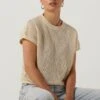 Ecru Ydence Top Knitted Top Babs -Minus Verkaufsgeschäft 254771 1
