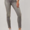 Graue 7 For All Mankind Slim Fit Jeans Roxanne Luxe Vintage -Minus Verkaufsgeschäft 256186 1