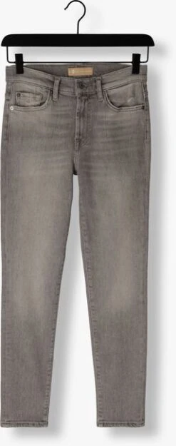 Graue 7 For All Mankind Slim Fit Jeans Roxanne Luxe Vintage -Minus Verkaufsgeschäft 256186 5