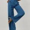 Blaue Vanilia Hose Crepe Tailored Wide Pant -Minus Verkaufsgeschäft 256988 1